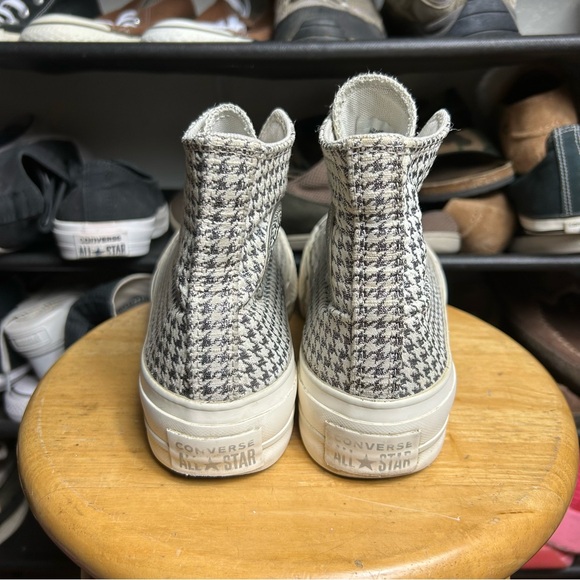 Converse ctas hi white silver lift platform chevron - Picture 5 of 7